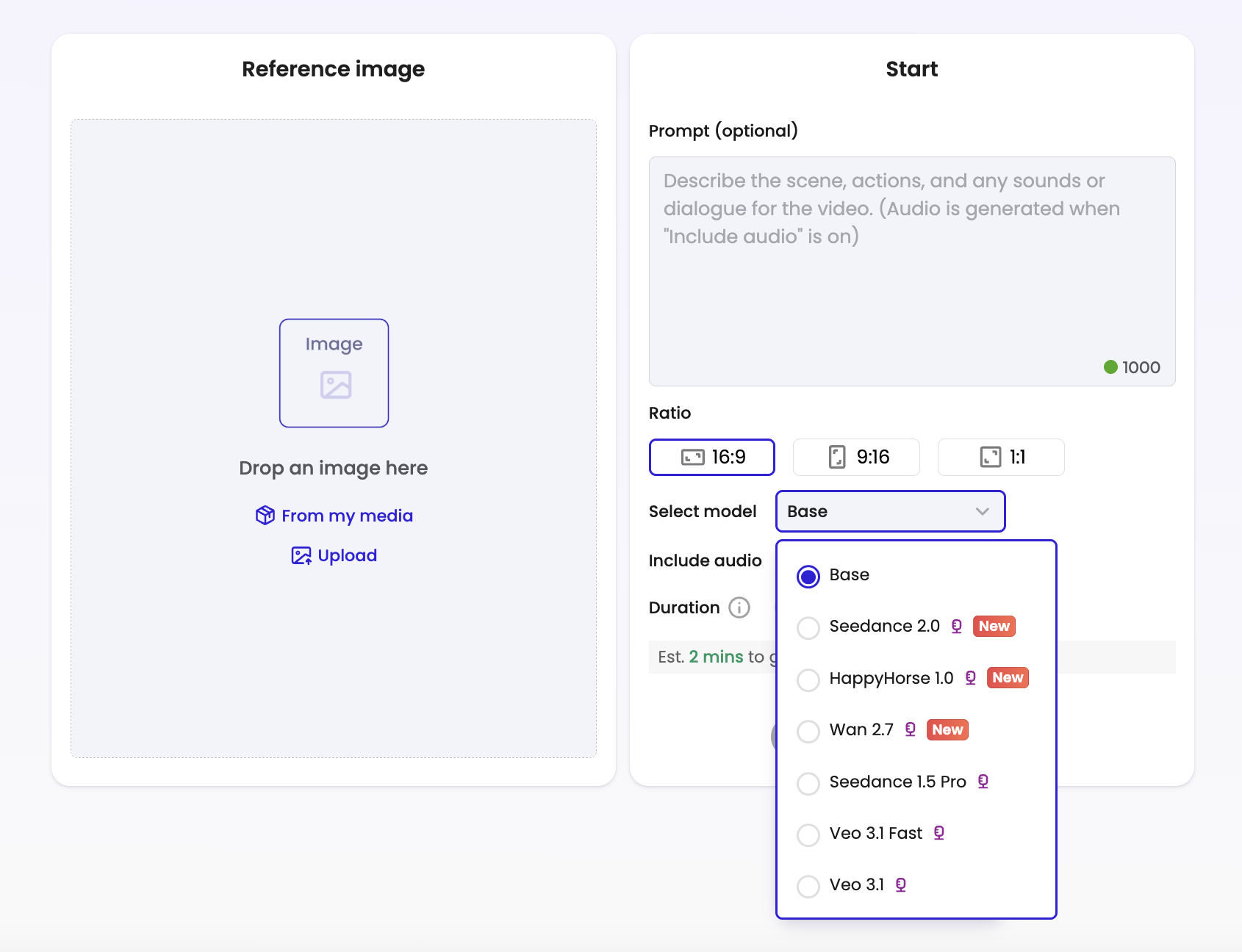 Mootion image-to-video workflow