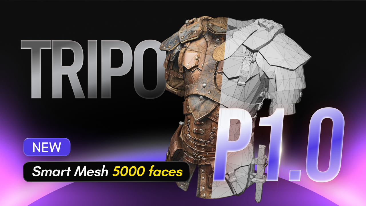Tripo smart mesh example